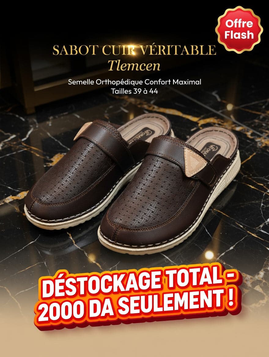 Sabot Cuir Véritable Unisexe